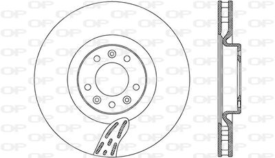 BDA276820 OPEN PARTS Тормозной диск