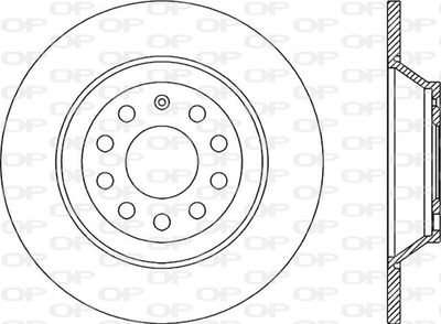 BDR217810 OPEN PARTS Тормозной диск