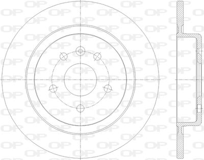 BDA281610 OPEN PARTS Тормозной диск