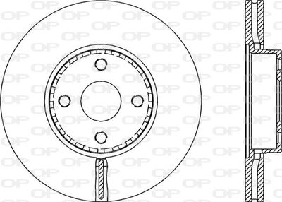 BDR215520 OPEN PARTS Тормозной диск