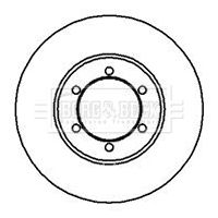 BBD4046 BORG & BECK Тормозной диск