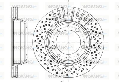 D694010 WOKING Тормозной диск