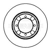 BBD5154 BORG & BECK Тормозной диск