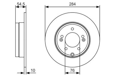 0986479T49 BOSCH Тормозной диск