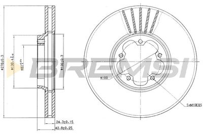 CD7113V BREMSI Тормозной диск