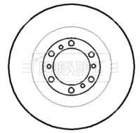 BBD4301 BORG & BECK Тормозной диск