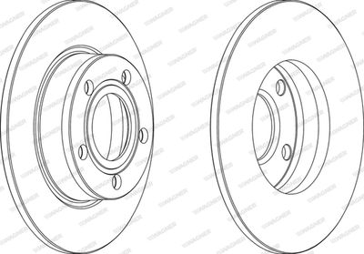 WGR11771 WAGNER Тормозной диск