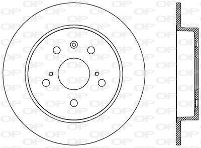 BDA256610 OPEN PARTS Тормозной диск