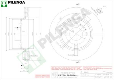 V202 PILENGA Тормозной диск