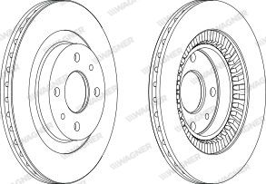 WGR11471 WAGNER Тормозной диск