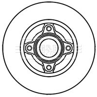BBD5939S BORG & BECK Тормозной диск