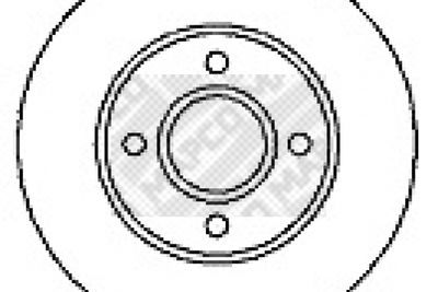 15694 MAPCO Тормозной диск