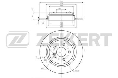 BS6145 ZEKKERT Тормозной диск