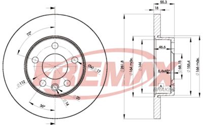 BD3018 FREMAX Тормозной диск