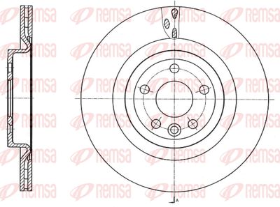 6175910 REMSA Тормозной диск