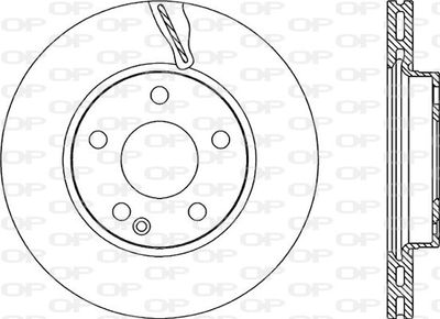 BDR220020 OPEN PARTS Тормозной диск