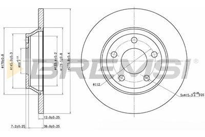 CD6759S BREMSI Тормозной диск