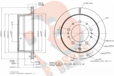 78RBD11264 R BRAKE Тормозной диск