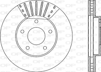 BDA198620 OPEN PARTS Тормозной диск