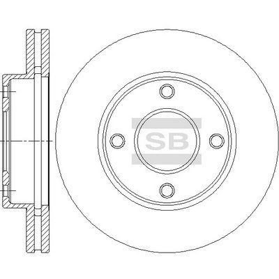 SD4266 Hi-Q Тормозной диск
