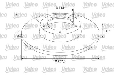 675411 VALEO Тормозной диск