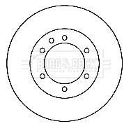 BBD4199 BORG & BECK Тормозной диск