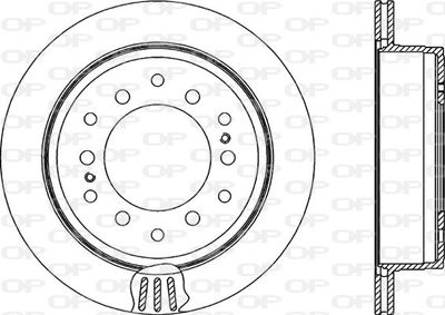 BDR213620 OPEN PARTS Тормозной диск