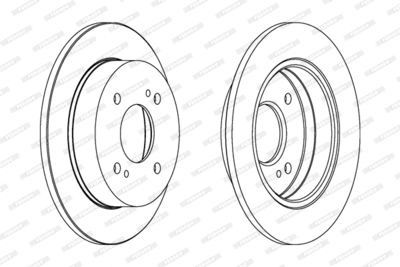 DDF659 FERODO Тормозной диск