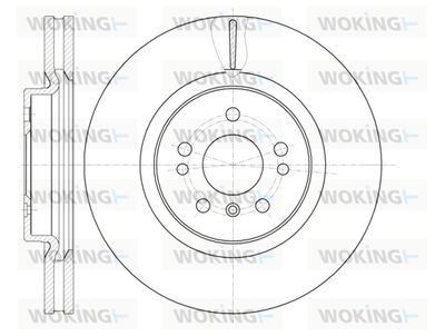 D6116510 WOKING Тормозной диск