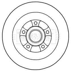 BBD5970S BORG & BECK Тормозной диск