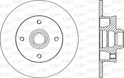 BDA158310 OPEN PARTS Тормозной диск