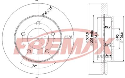 BD7726 FREMAX Тормозной диск