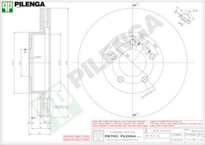 V438 PILENGA Тормозной диск