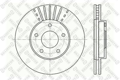 60202256VSX STELLOX Тормозной диск