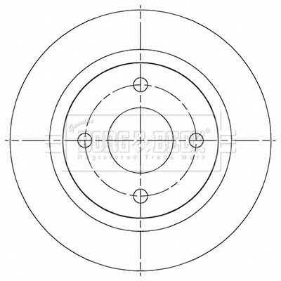 BBD5499 BORG & BECK Тормозной диск