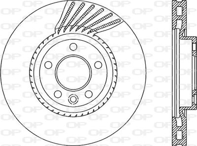 BDA206120 OPEN PARTS Тормозной диск