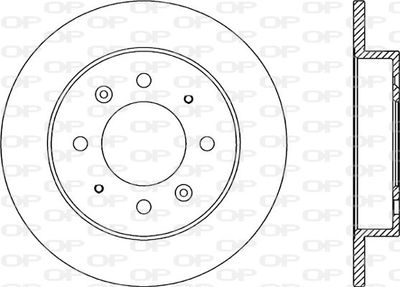 BDA204710 OPEN PARTS Тормозной диск