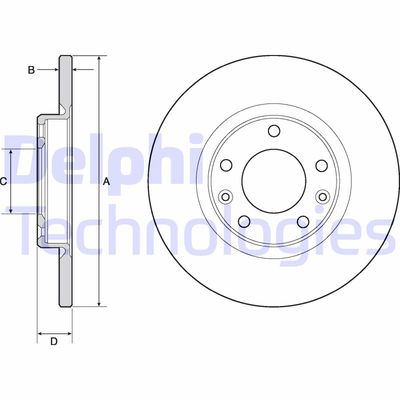 BG4661C DELPHI Тормозной диск