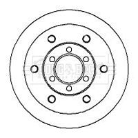 BBD5710S BORG & BECK Тормозной диск