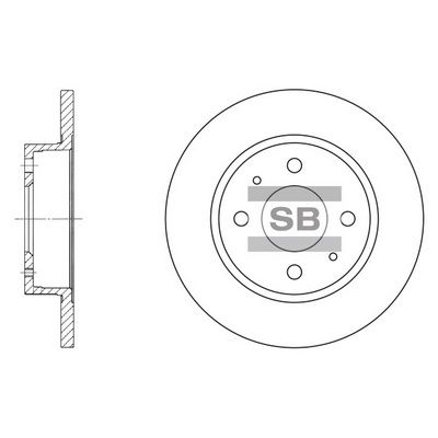 SD4216 Hi-Q Тормозной диск