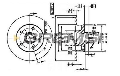 CD6266S BREMSI Тормозной диск