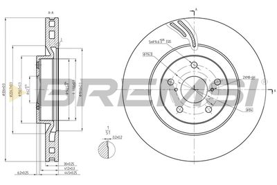 CD8497VLS BREMSI Тормозной диск