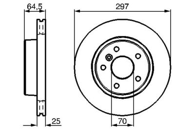 0986478483 BOSCH Тормозной диск