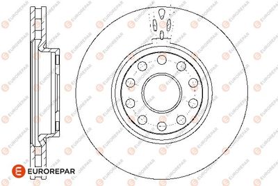 1667854680 EUROREPAR Тормозной диск