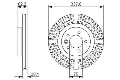 0986479705 BOSCH Тормозной диск