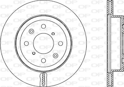 BDA235320 OPEN PARTS Тормозной диск