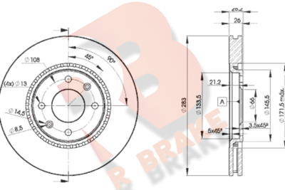 78RBD27406 R BRAKE Тормозной диск