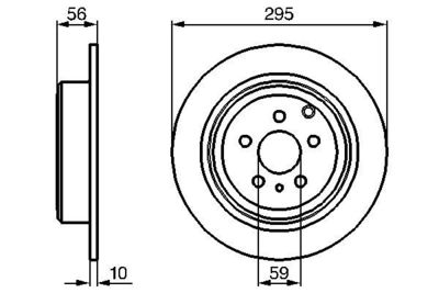 0986478435 BOSCH Тормозной диск