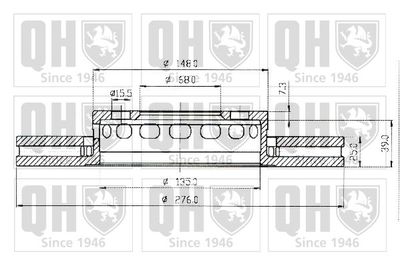 BDC3635 QUINTON HAZELL Тормозной диск