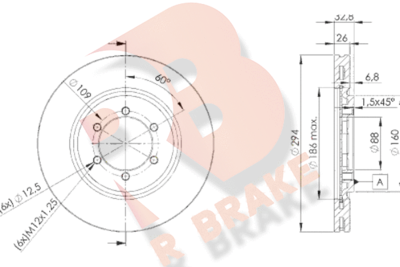 78RBD28678 R BRAKE Тормозной диск